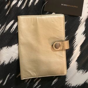 BCBG leather passport holder